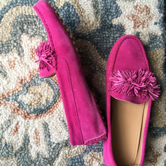 M Gemi Pink Driving Moccasins - Picture 2 of 6
